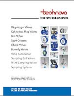 Technova lined valves and components brochure